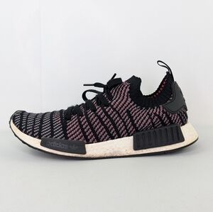 Adidas NMD R1 STLT Prime Knit Shoes Mens Size 11.5 Sneakers CQ2386 Black Pink